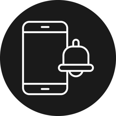 Akıllı telefon simgesinin vektör illüstrasyonu