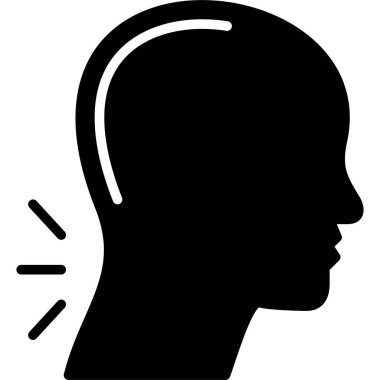 bir kadın simgesi ile baş, basit biçim