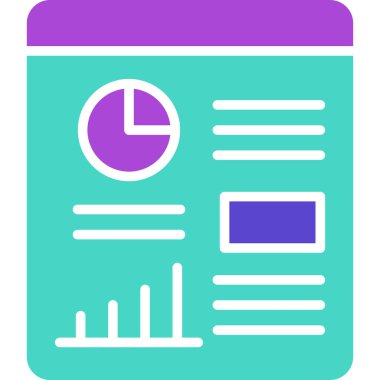 iş grafiği simgesi. vektör illüstrasyonu