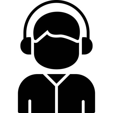 Kulaklıkların vektör illüstrasyonu