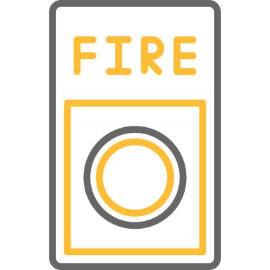 ateş vektör simgesi modern vektör simgesi