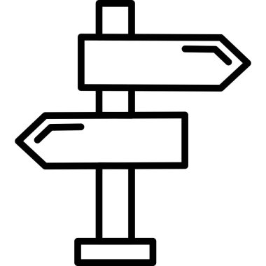 Yön. Web simgesi basit illüstrasyon