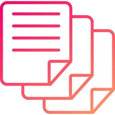 Bir belgenin vektör illüstrasyonu