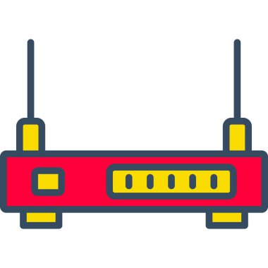 Yönlendirici. Web simgesi basit illüstrasyon