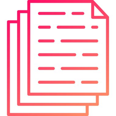 belge simgesi vektör illüstrasyonu