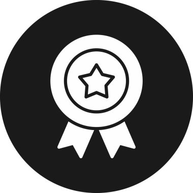 ödül rozeti simgesi modada izole edilmiş arkaplan