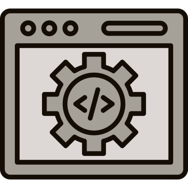 geliştirme web simgesi, basit illüstrasyon tasarımı