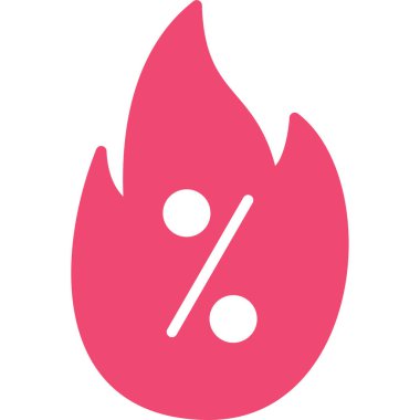 Yangın. Web simgesi basit illüstrasyon