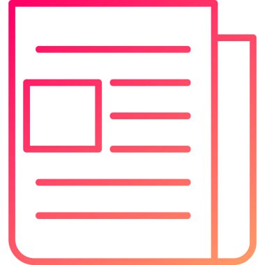 Bir belgenin vektör illüstrasyonu