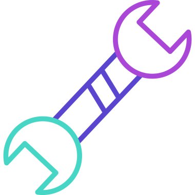 İngiliz anahtarı. Web simgesi basit illüstrasyon