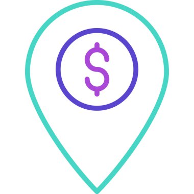 harita işaretleyici vektör simgesi modern basit vektör illüstrasyonu