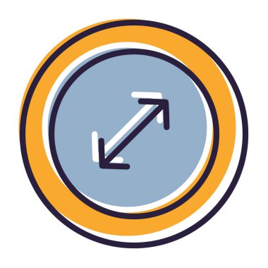 Oklar renkli vektör simgesi