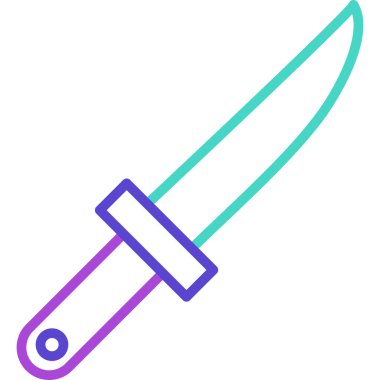 Bıçak. Web simgesi basit illüstrasyon