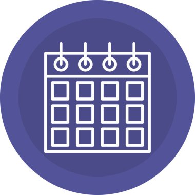 Takvim simgesi vektör illüstrasyonu