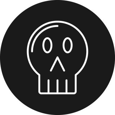 Kurukafa simgesi vektör illüstrasyonu