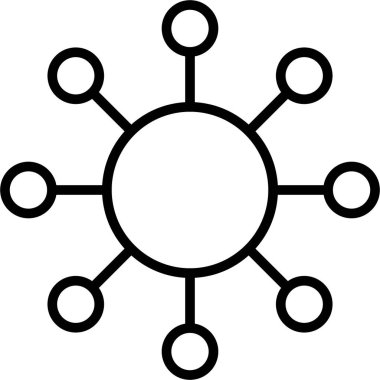 şebeke. Web simgesi basit illüstrasyon