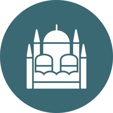 Cami simgesi vektör illüstrasyonu