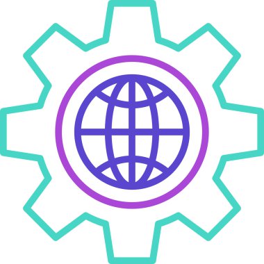 global internet. Basit illüstrasyon