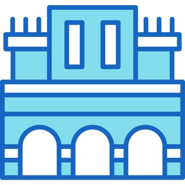 Kale simgesi, basit vektör çizim