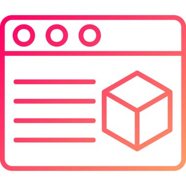 Kutu Simgesinin Vektör illüstrasyonu