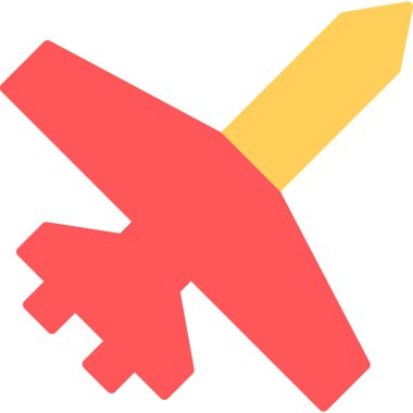 Uçak. Web simgesi basit illüstrasyon