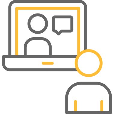 Çağrı merkezi ikon vektör illüstrasyonu