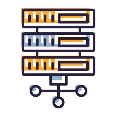 Sunucu veri merkezi simgesini