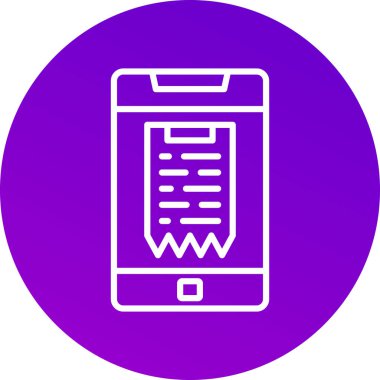 Akıllı telefon simgesinin vektör illüstrasyonu