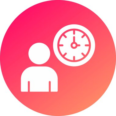 Saat simgesi, vektör illüstrasyonu