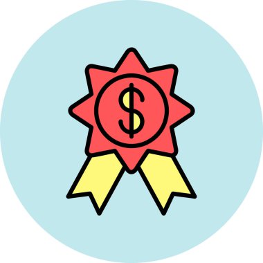 ödül rozeti simgesi vektör illüstrasyon