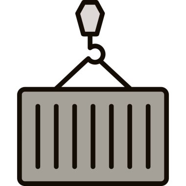 Çöp kutusu simgesi. Çöp kutusu vektör simgesi web için basit çizimi