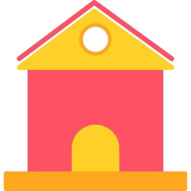 Ev. Web simgesi basit illüstrasyon