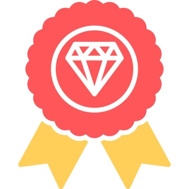 Rozet. Web simgesi basit illüstrasyon