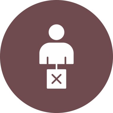 İş adamı simgesinin vektör illüstrasyonu