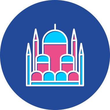 Cami simgesi vektör illüstrasyonu