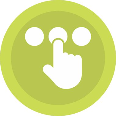 parmak hareketi dairesel simge sembolü