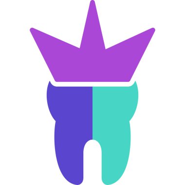 Taç. Web simgesi basit illüstrasyon