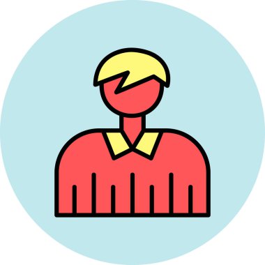 İnsan simgesinin vektör illüstrasyonu