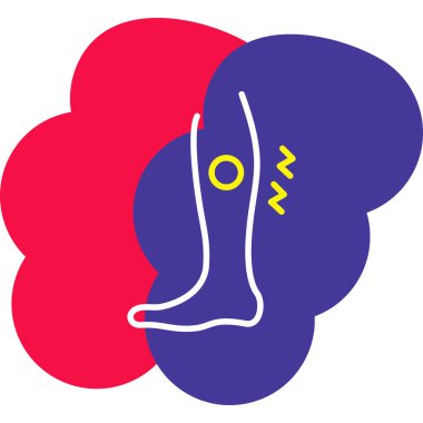 Beyin. Web simgesi basit illüstrasyon