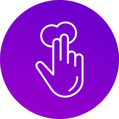 El simgesinin vektör illüstrasyonu