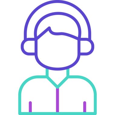 Vektör Adam simgesi vektör illüstrasyonu