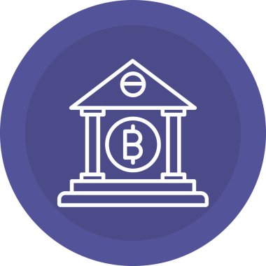 bitcoin. Web simgesi basit illüstrasyon