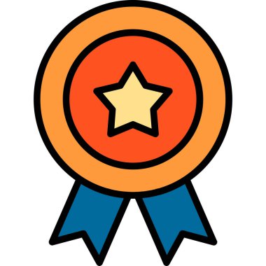 Rozet. Web simgesi basit illüstrasyon