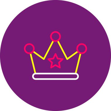 taç simgesi vektör illüstrasyonu