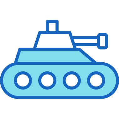Tank ikonu. vektör illüstrasyonu