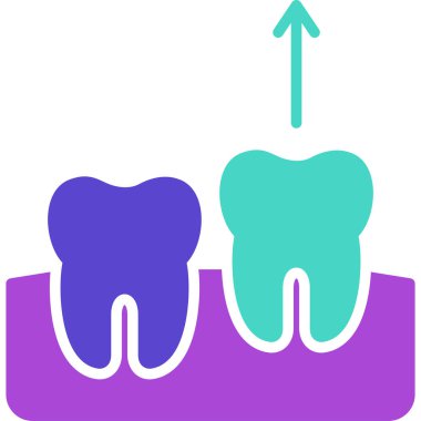 Diş. Web simgesi basit illüstrasyon