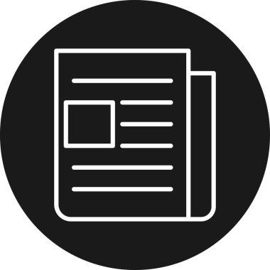 belge simgesi, vektör çizimi