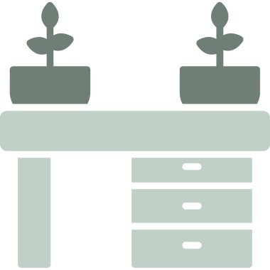 bitki bitkisi simgesi - ana hatlar biçiminde