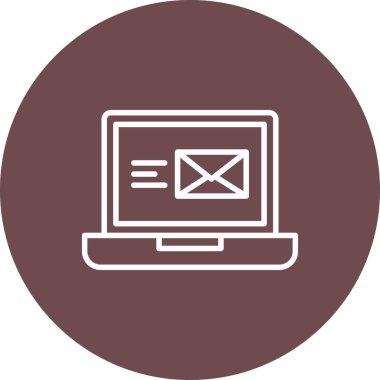 web simgesi, dizüstü bilgisayar vektör illüstrasyon