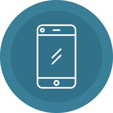 akıllı telefon simgesi soyut arka grupta izole edildi